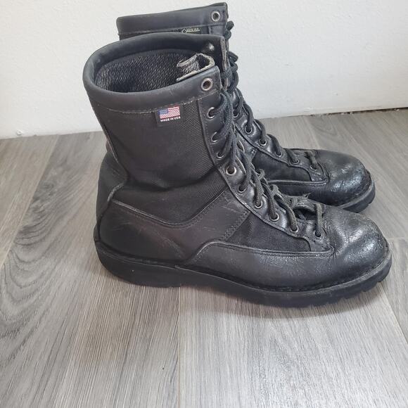 Danner Boots Mens Size 9 Black Acadia 8 Inch Waterproof Vibram Made in USA 21210 - Picture 1 of 16